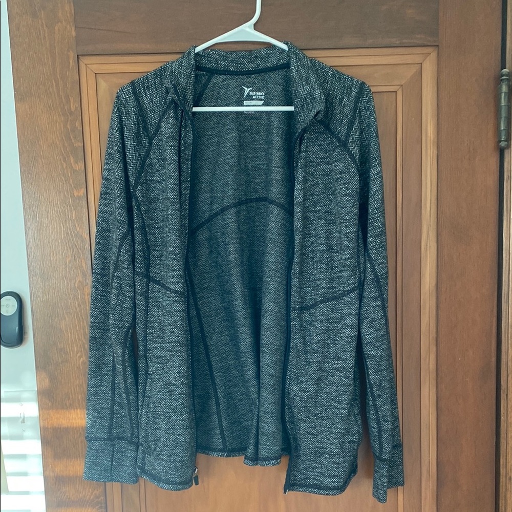 Gray Full-Zip Athletic Jacket
